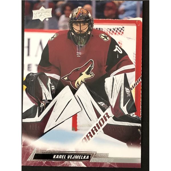 2022-23 UPPER DECK Karel Vejmelka (RC)