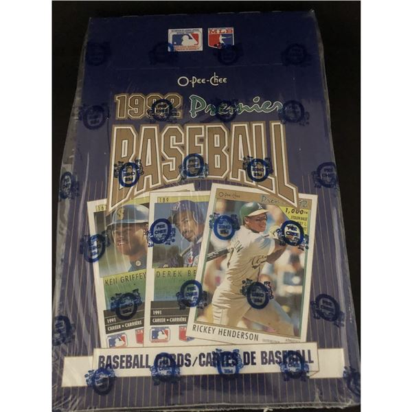 1992 O-PEE-CHEE PREMIER Baseball wax box (36 packs)