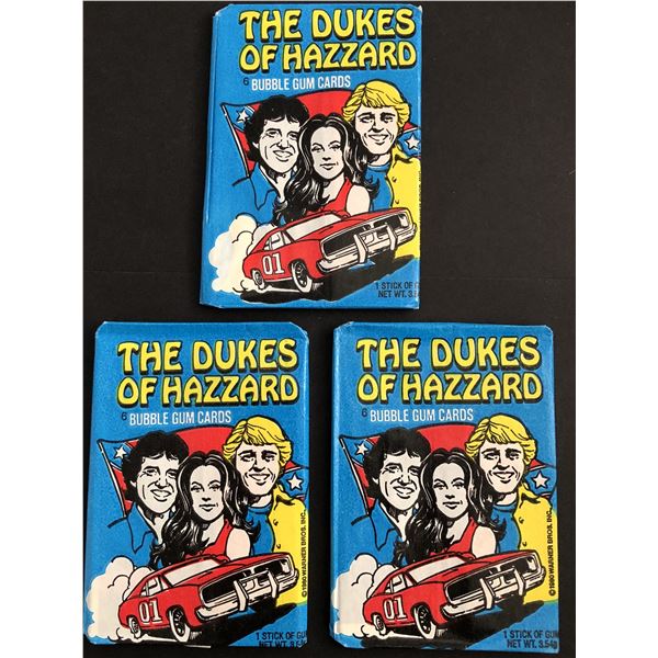 1980 DONRUSS Dukes of Hazzard wax packs (3)