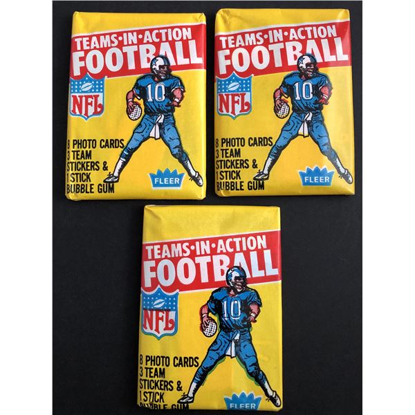 1981 FLEER NFL wax packs (3)