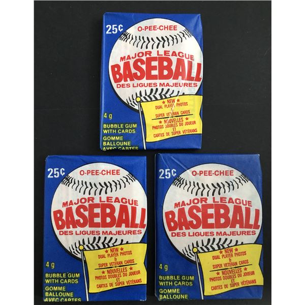 1983 O-PEE-CHEE Baseball wax packs (3 packs)
