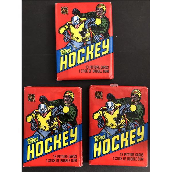 1981-82 TOPPS Hockey wax packs (3 packs)