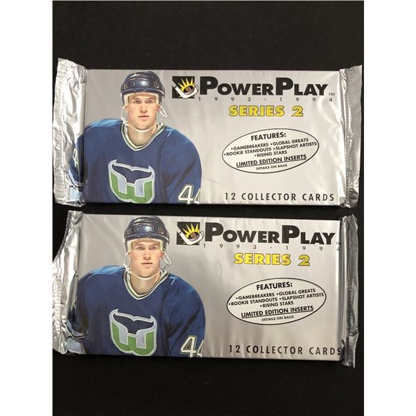 1993-94 FLEER POWERPLAY Hockey foil packs (2 packs)