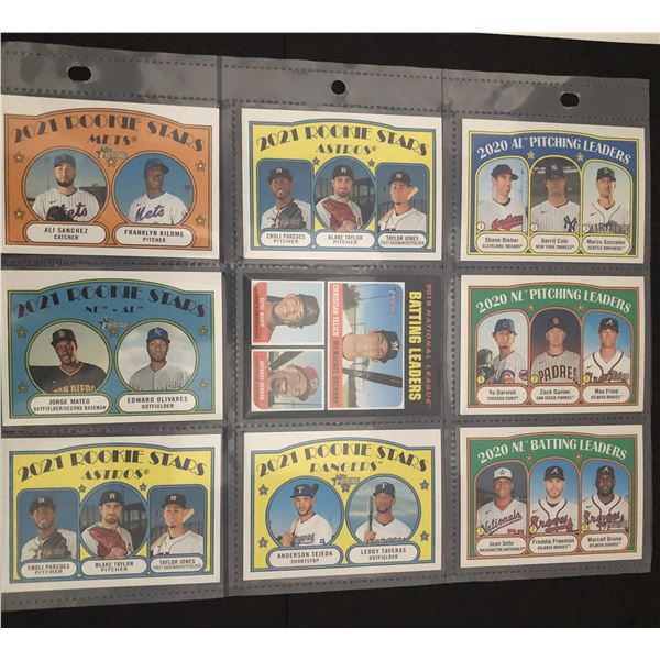 TOPPS MLB Heritage Rookies & League Leaders (9 cards)