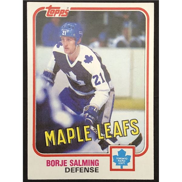 1981-82 TOPPS Borje Salming (HOF)
