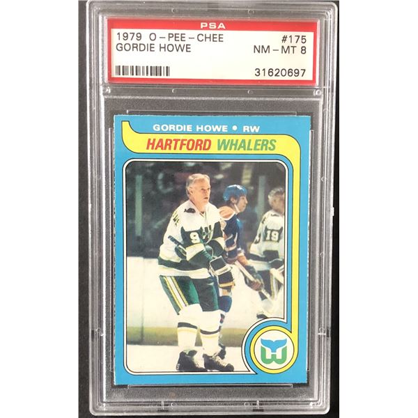 1979-80 O-PEE-CHEE Gordie Howe (HOF) PSA NM-MT 8
