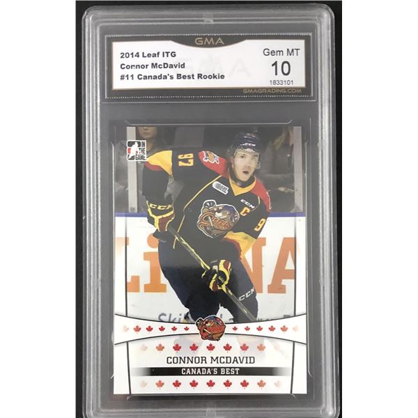 2014-15 LEAF ITG  Connor McDavid (RC) GMA GEM-MT 10