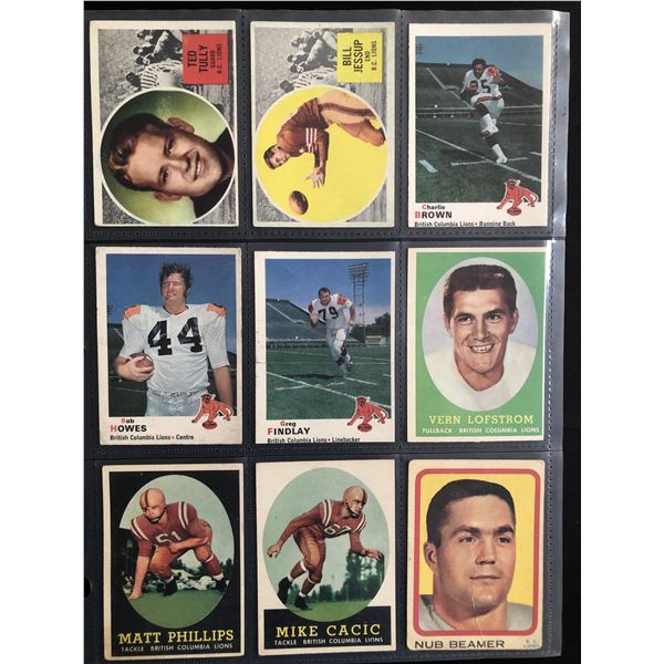 1960's CFL team collection - BC Lions (9)