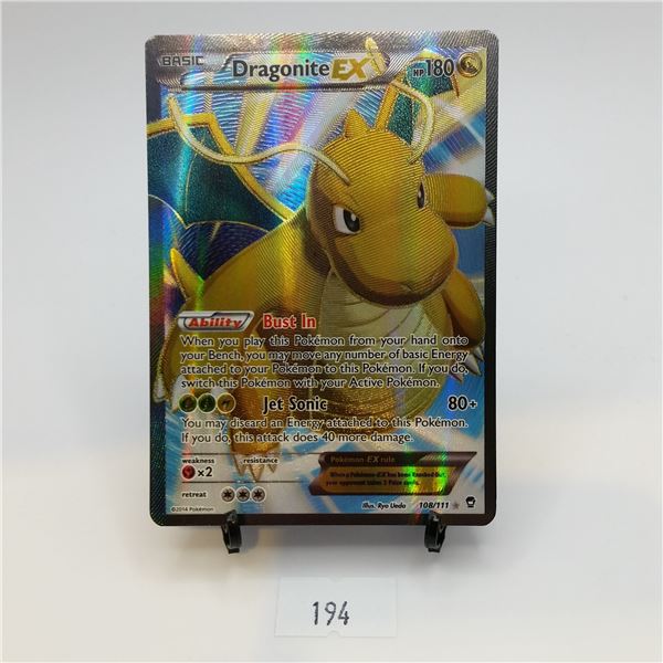 Dragonite EX Full Art 108/111 XY Furious Fists