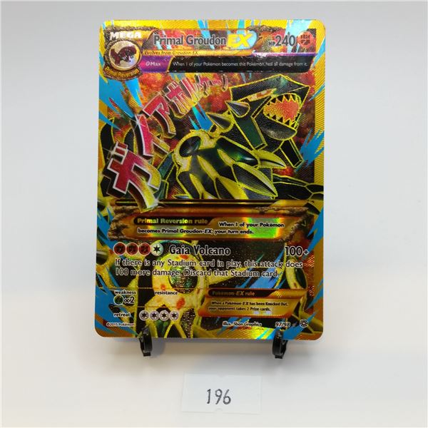 Primal Groudon EX Full Art 97/98 XY Ancient Origins - Beck Auctions Inc.