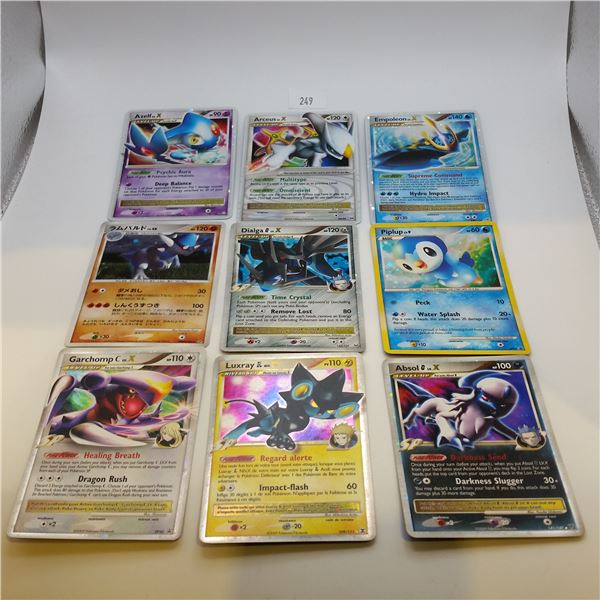 Pokemon LV.X and Holo Lot of 9