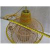 Image 10 : Baja Woven Hanging Lamp Yellow 23" dia, 26"H
