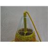 Image 3 : Baja Woven Hanging Lamp Yellow 23" dia, 26"H