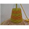 Image 4 : Baja Woven Hanging Lamp Yellow 23" dia, 26"H