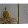 Image 9 : Baja Woven Hanging Lamp Yellow 23" dia, 26"H