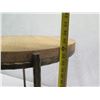 Image 9 : Kelby Road Round Micah Wooden Drink Table w/ Metal Frame (heavy) 22"dia, 24"H