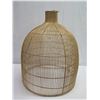 Image 2 : Woven Hanging Lamp Shade 25" dia, 28"H