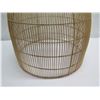 Image 5 : Woven Hanging Lamp Shade 25" dia, 28"H