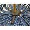 Image 4 : MAYFAIR Florence Blue Bead Jute Chandelier  20" dia, 13"H