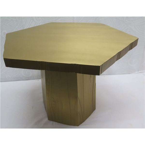 BLAXSAND Maurice Brass Table 28"L x 19"H