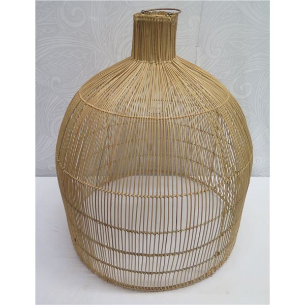 Woven Hanging Lamp Shade 23" dia, 28"H