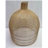 Image 1 : Woven Hanging Lamp Shade 23" dia, 28"H