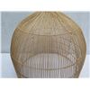 Image 4 : Woven Hanging Lamp Shade 23" dia, 28"H