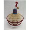 Image 2 : Baja Woven Hanging Lamp Red 23" dia, 26"H