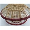 Image 5 : Baja Woven Hanging Lamp Red 23" dia, 26"H