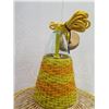 Image 2 : Baja Woven Hanging Lamp Yellow 23" dia, 26"H