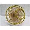 Image 5 : Baja Woven Hanging Lamp Yellow 23" dia, 26"H