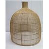 Image 1 : Woven Hanging Lamp Shade 23" dia, 28"H