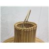 Image 2 : Woven Hanging Lamp Shade 23" dia, 28"H