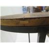 Image 4 : Round Louie Side Table w/ Metal Frame (heavy) 20"dia, 24"H