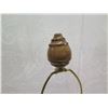 Image 6 : Pair Natural Light Bombay Carob Table Lamps  29"H (bulbs not included)