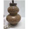 Image 9 : Pair Natural Light Bombay Carob Table Lamps  29"H (bulbs not included)