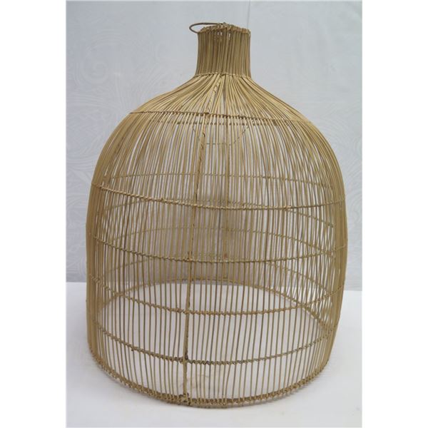 Woven Hanging Lamp Shade 25" dia, 28"H