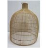 Image 1 : Woven Hanging Lamp Shade 25" dia, 28"H