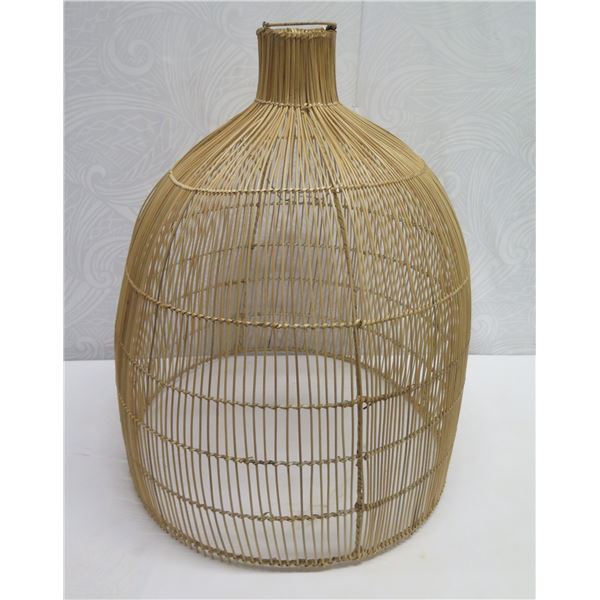 Woven Hanging Lamp Shade 23" dia, 28"H
