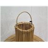 Image 2 : Woven Hanging Lamp Shade 23" dia, 28"H