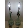 Image 1 : Pair Pacific Coast Blue Martini Table Lamps  30"H (bulbs not included)