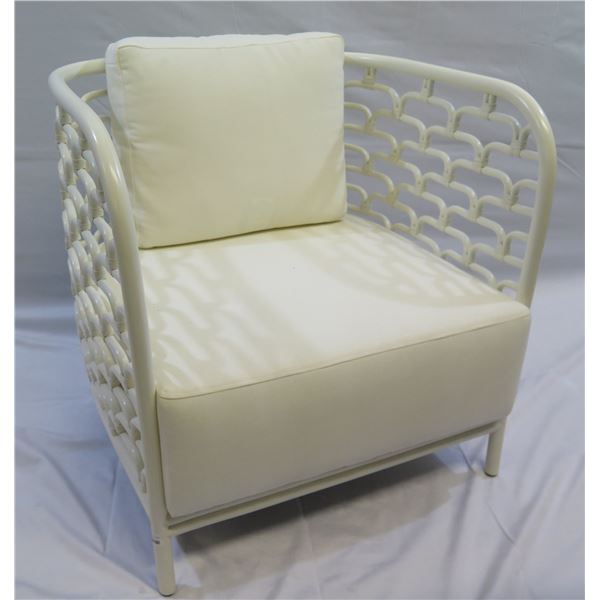 Selamat Designs Steps Lounge Chair White 31 x30 x32 H