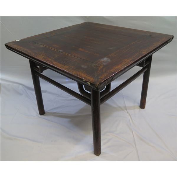 Antique Elm Table 38 x38 x29 H