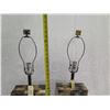 Image 8 : Pair Horn Tile Table Lamps  27"H (bulbs not included)