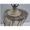 Image 4 : Wooden Log Table Lamp 28"H (bulb not included)