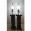 Image 1 : Pair Cayman Gray Table Lamps  30"H (bulbs not included)