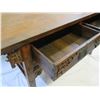 Image 10 : Carved Wooden Sideboard Table w/ 2 Drawers 64"x28"x32"H