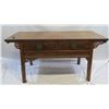 Image 1 : Carved Wooden Sideboard Table w/ 2 Drawers 64"x28"x32"H