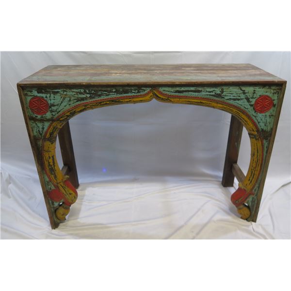 Decorative Painted Console Table 57 x21 x41 H