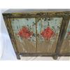 Image 8 : Painted Cabinet w/ Asian Design & 4 Doors 58"x17"x34"H